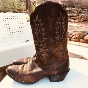 Ariat Distressed leather Cowboy Boots
